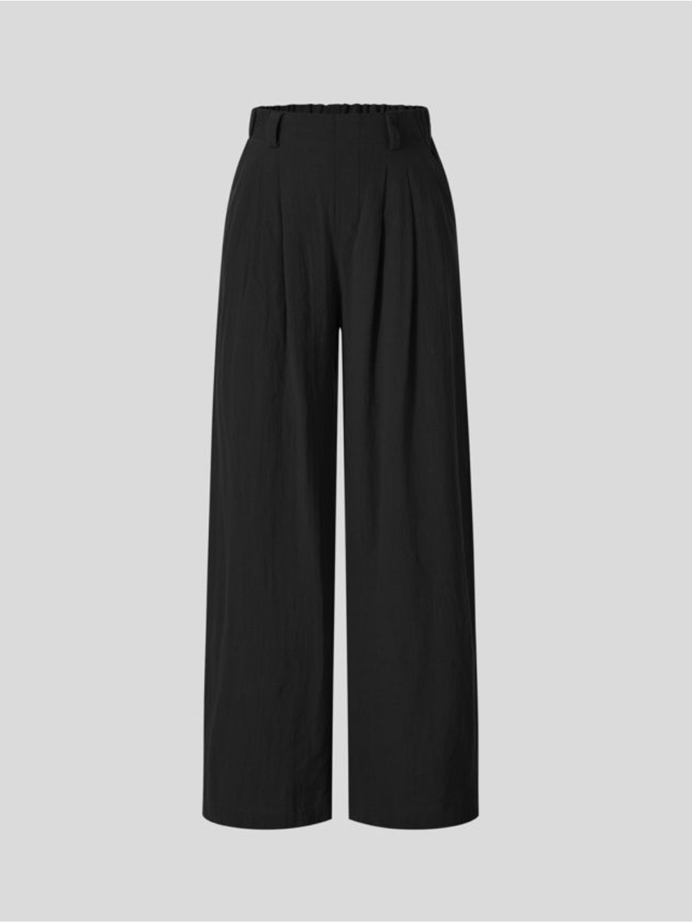 HALARA High Waisted Wide Leg Flowy Solid Palazzo Casual Linen-Feel Pants SIZE S